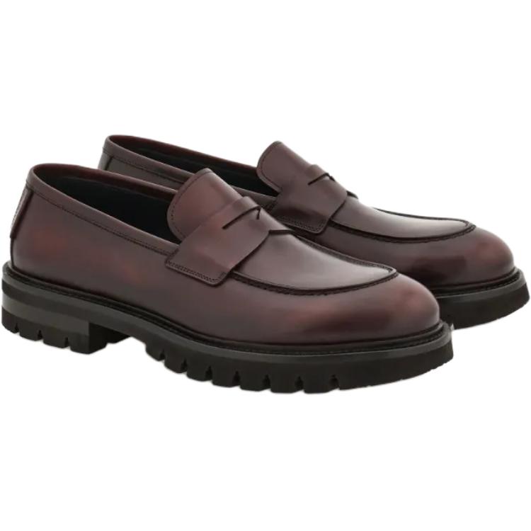Ferragamo повседневные туфли мужские burgundy — фото 4