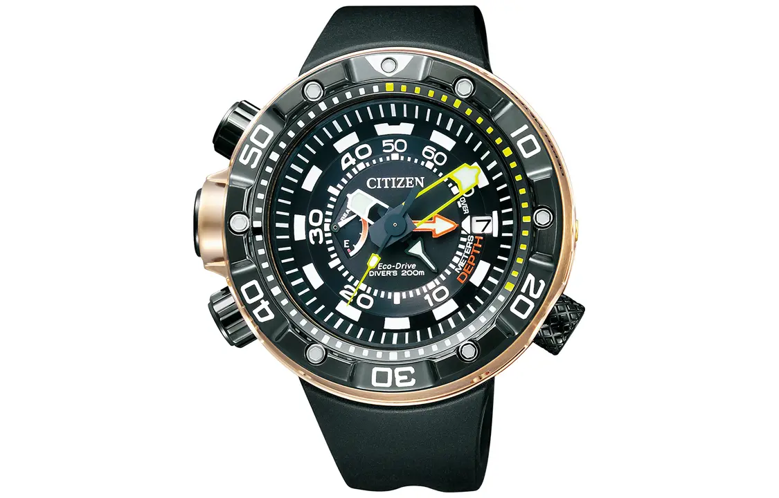 

CITIZEN Часы Solar Quartz Movement PU Strap Watch 50mm Men's Watch Black Dial, Black