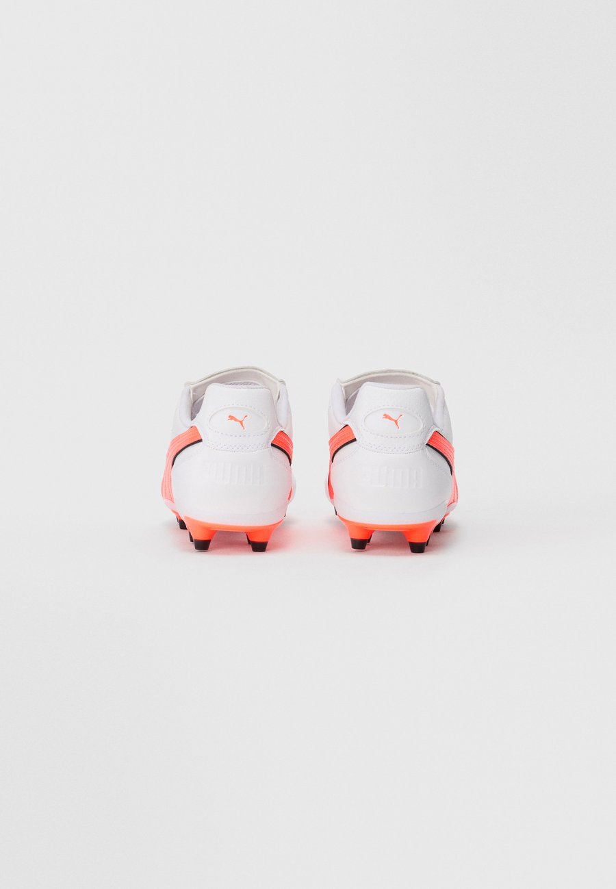 Кроссовки Puma KING LIGA FG/AG, White/Glowing Red/Black/White — фото 3