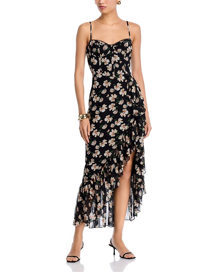 

Платье Brisbane Floral с асимметричным подолом ASTR the Label, розовый
