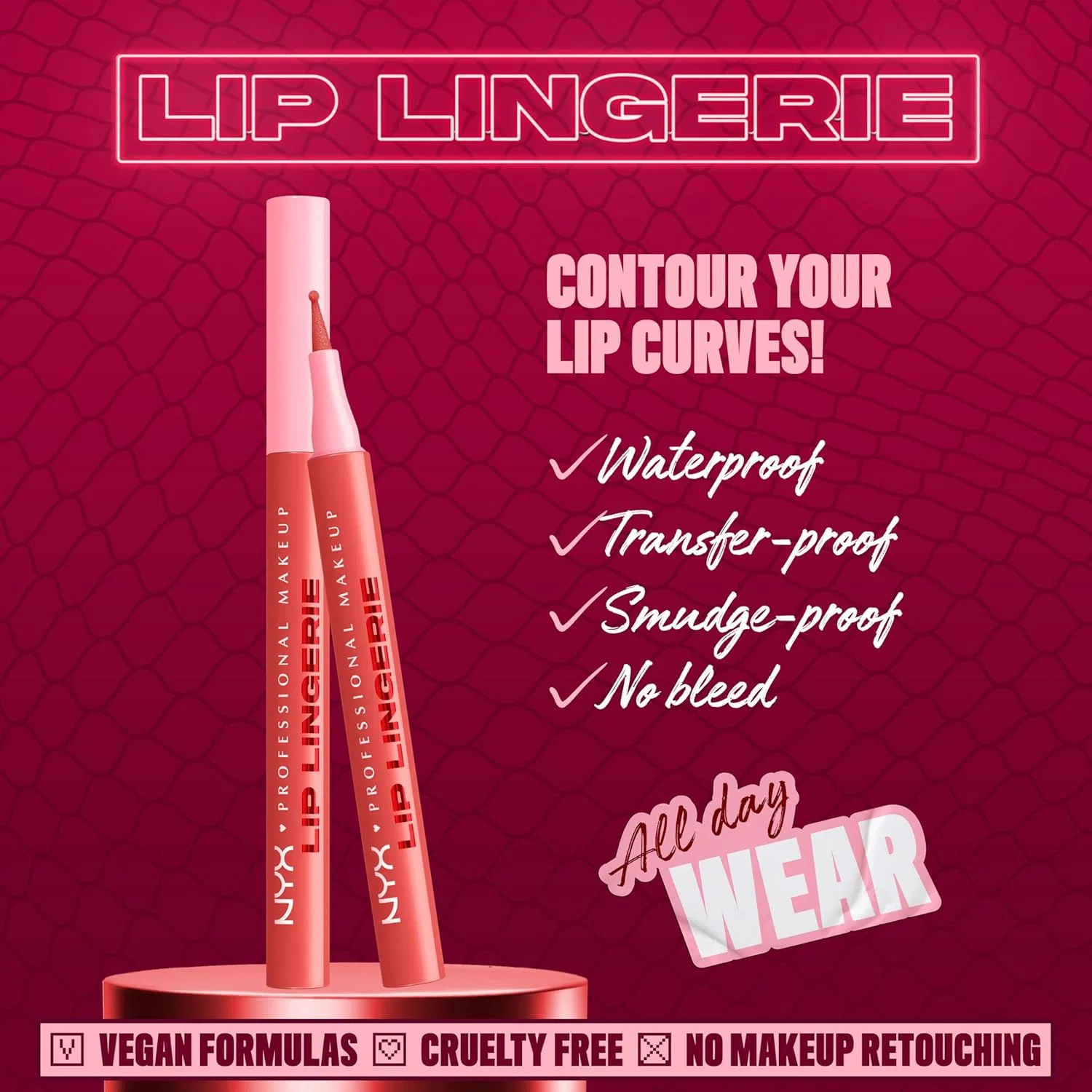 Контурная помада NYX Professional Makeup Lip Lingerie Sculpting Lip Liner Stain оттенок Sending Nude (Rosewood) 0.03 fl oz — фото 2