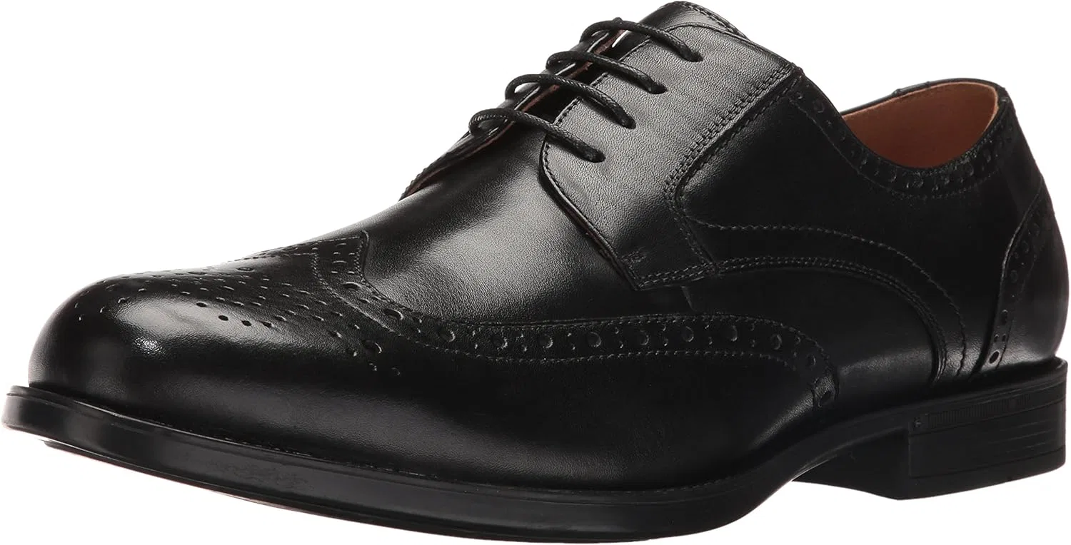Мужские туфли Florsheim Medfield Wing Tip Oxford, черный