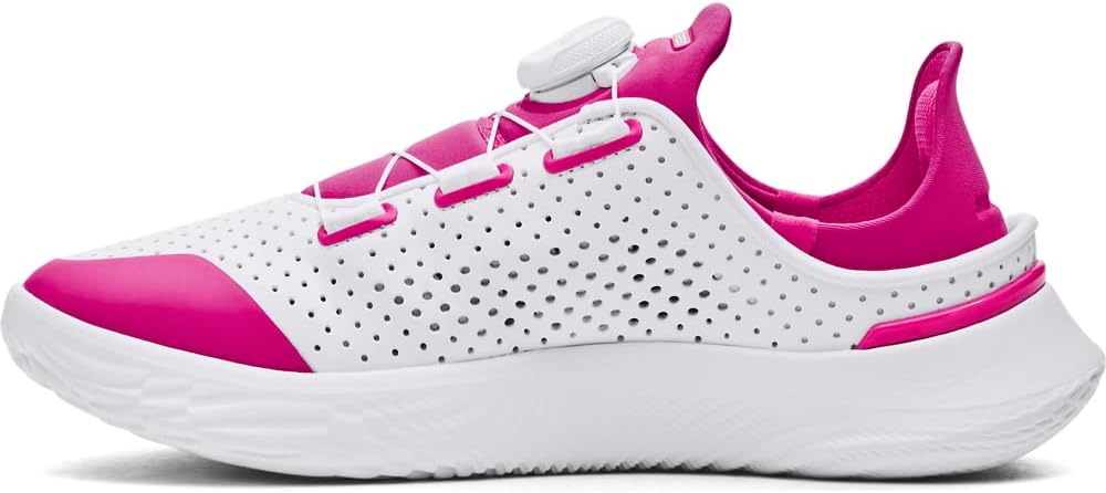 

Кроссовки Under Armour Slipspeed Trainer из кожи для детей унисекс школьного возраста, белый/розовый