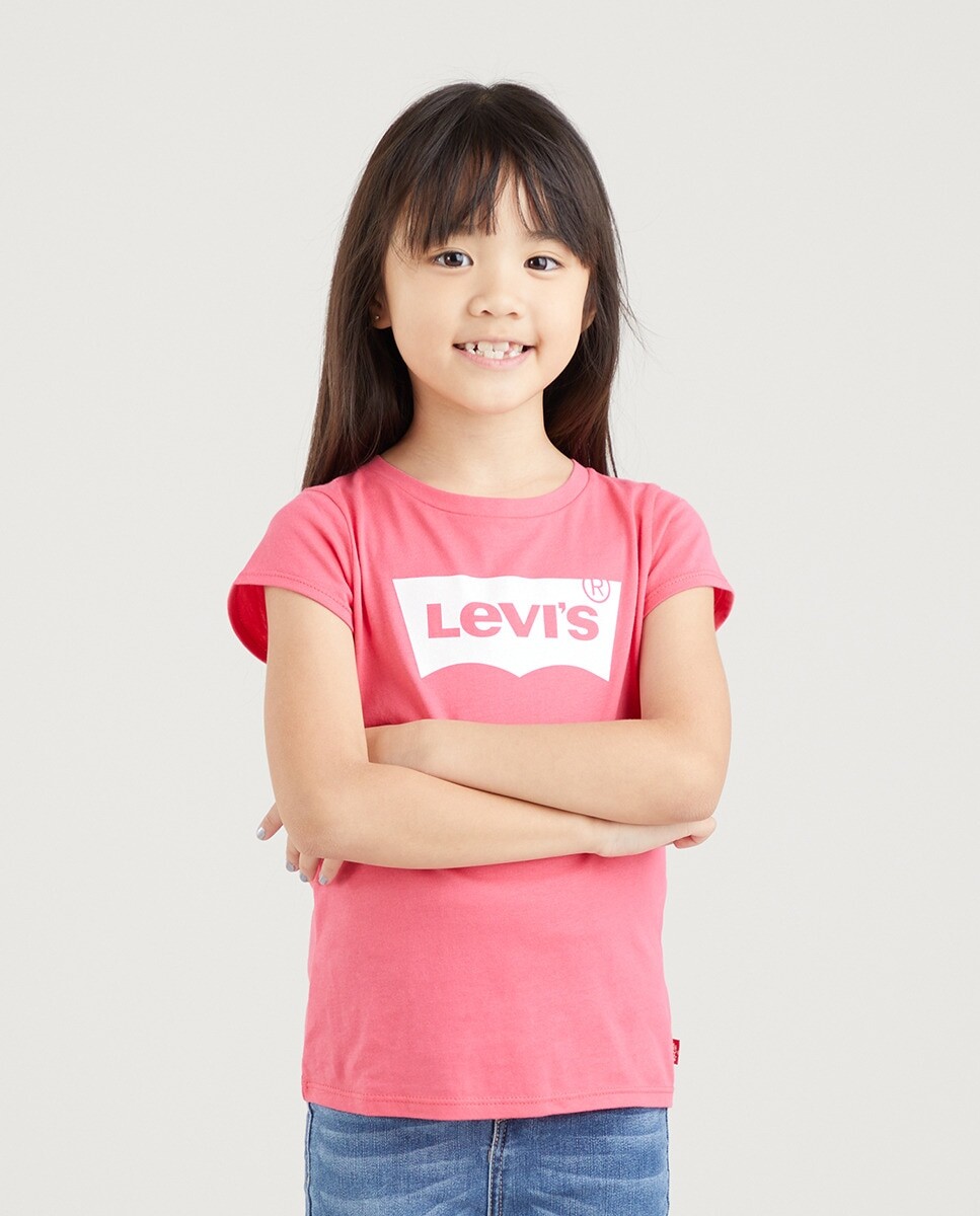 

Розовая футболка для девочки Levi's, розовый