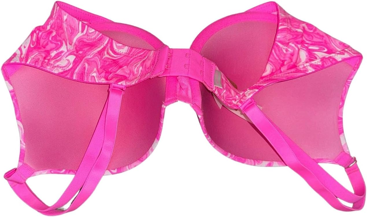 Бюстгальтер-пуш-ап Victoria's Secret Pink Wear Everywhere Smooth, цвет: розовый с эффектом тай-дай, новый, Pink Tie Dye — фото 2