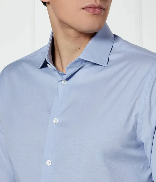 Рубашка с гибким воротником slim fit Tommy Hilfiger, небесно-голубой — фото 4