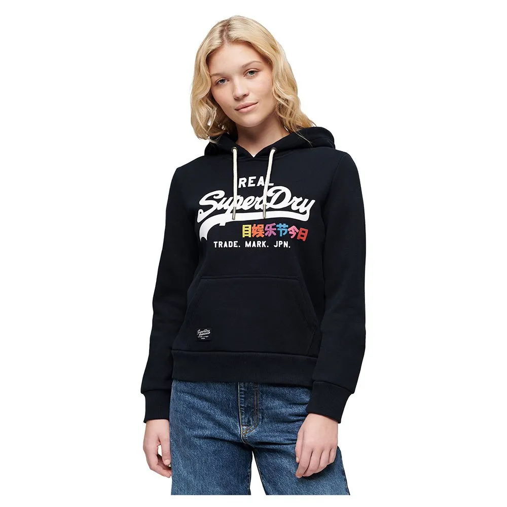

Худи Superdry Vintage Logo Pop Entry, черный