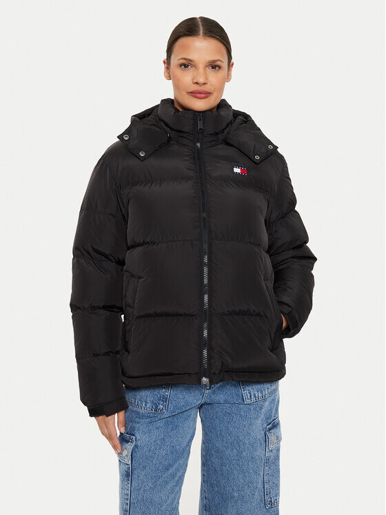

Пуховик regular fit Tommy Jeans, черный