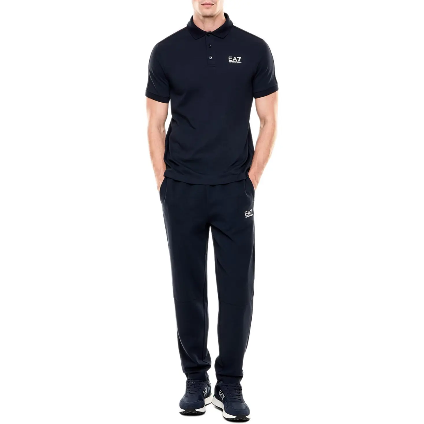 EA7 SS26 Повседневные брюки для мужчин Emporio Armani, синий — фото 4