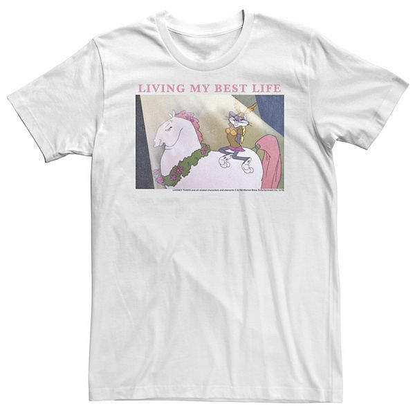 

Футболка Big & Tall Bugs Bunny Living My Best Life Looney Tunes