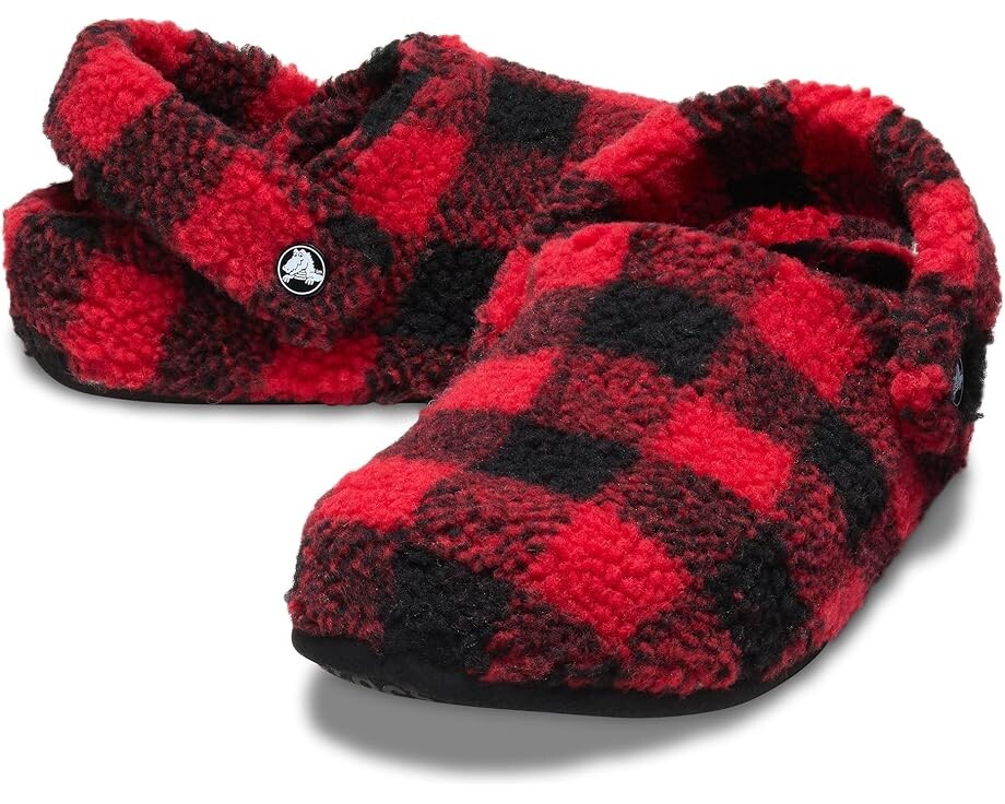 

Шлепанцы Unisex Crocs Classic Cozzzy Slipper, цвет Buffalo Plaid/Varsity Red/Black