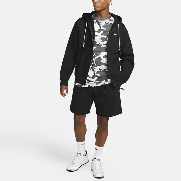 Куртка Nike Solo Swoosh Men's Full-Zip Hoodie 'Black', черный — фото 3