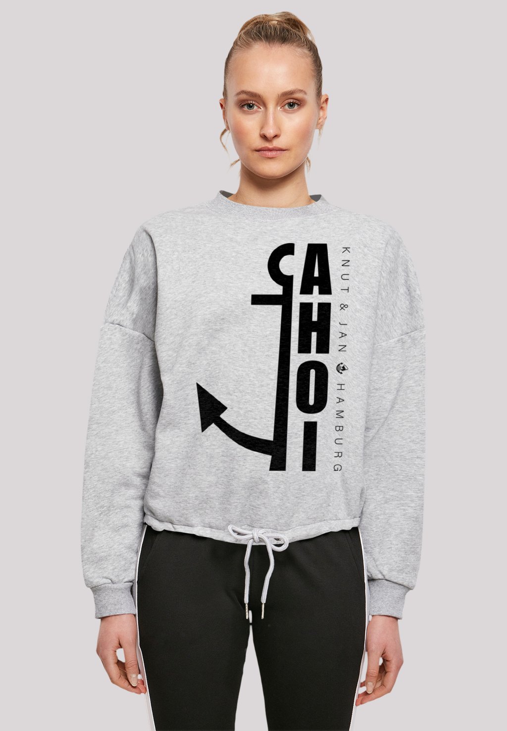 

Толстовка AHOI ANKER CROP KNUT & JAN HAMBURG F4NT4STIC, серый