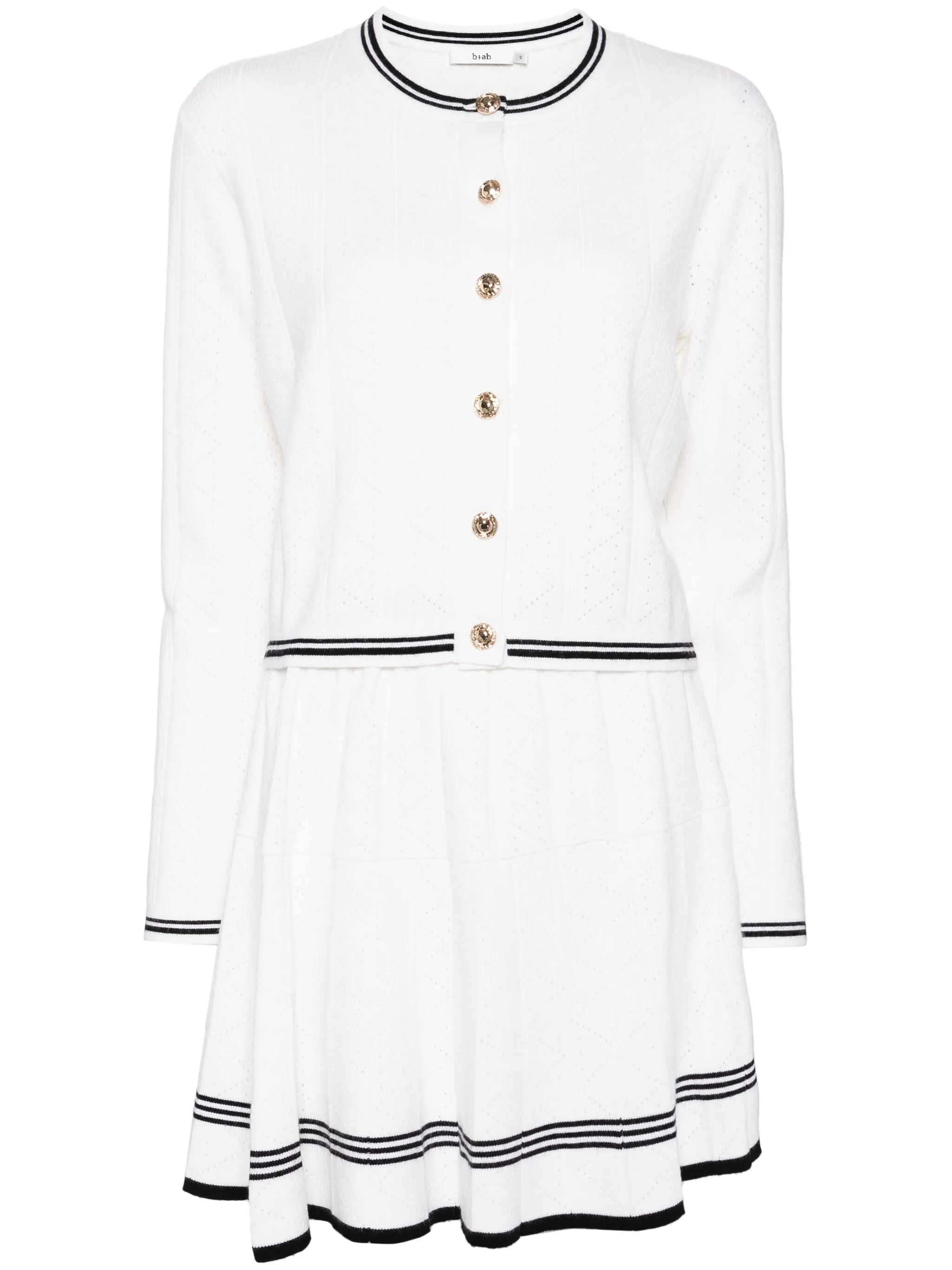 

Ажурный костюм с юбкой B+Ab, нейтральный