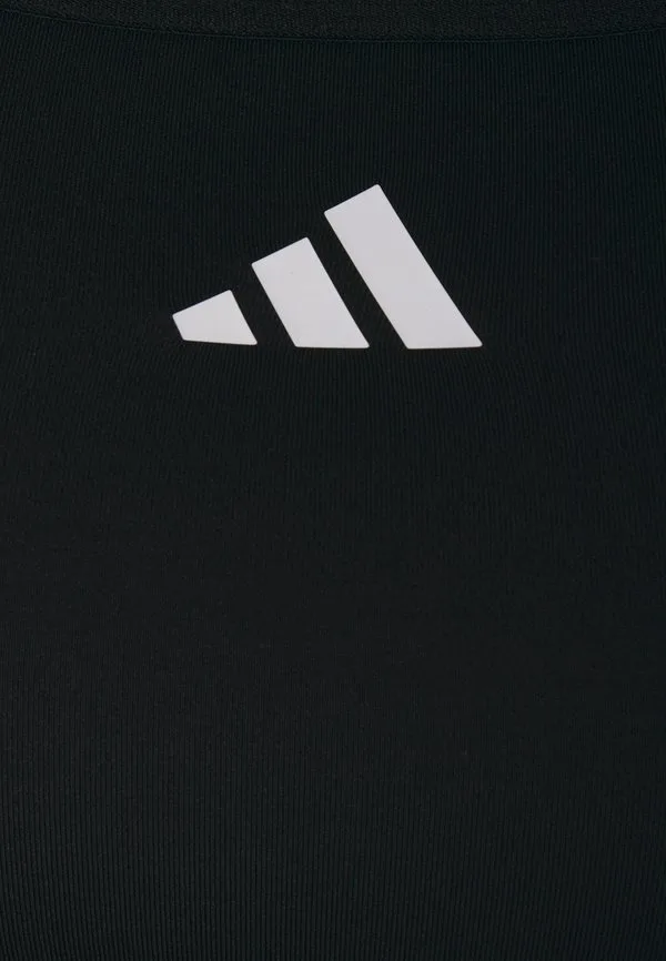 Спортивный бюстгальтер techfit размера плюс средний, с поддержкой Adidas Performance, Black — фото 3