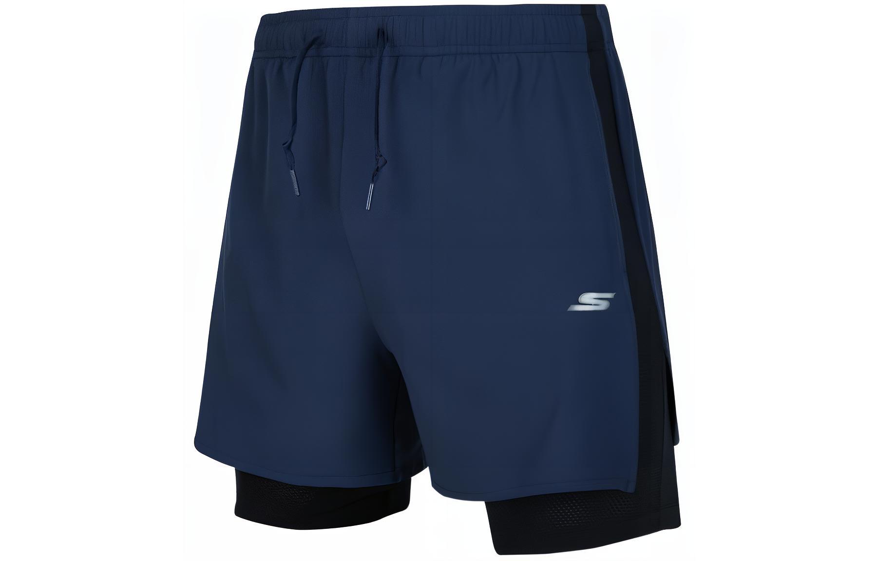 

Skechers Спортивные шорты мужские, цвет морской пехоты, синие