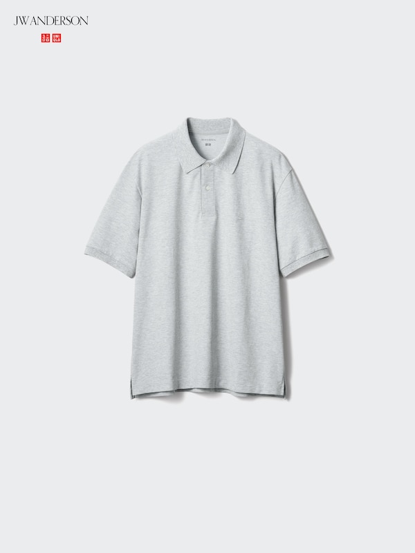 

Поло из ткани пике Dry с узором Uniqlo, 03 grey, Серый, Поло из ткани пике Dry с узором Uniqlo, 03 grey