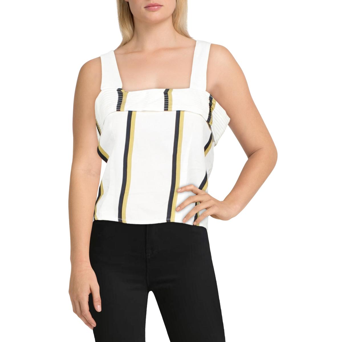 

Cibile Женский укороченный топ из смеси тенселя с квадратным вырезом Sancia, слоновая кость