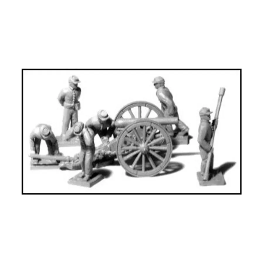

Легкие полевые орудия с экипажем из 12 человек — CSA, Micro Force American Civil War Figures - Deployed Artillery (10mm)