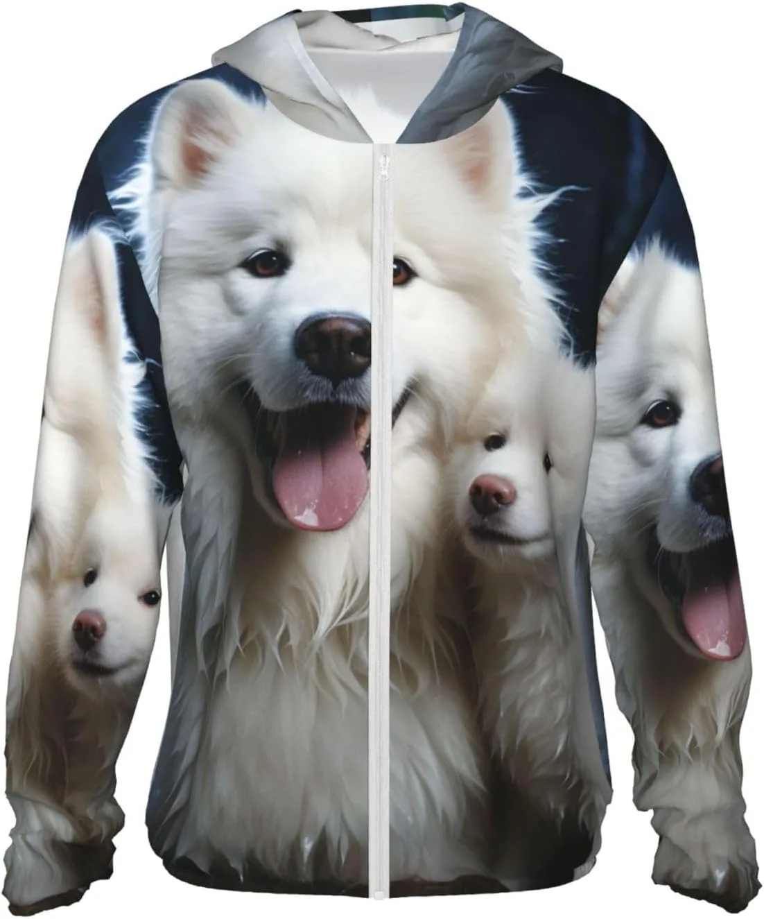 

Белая худи для собак Unisex с защитой от солнца UPF 50+ GDSHJKLW