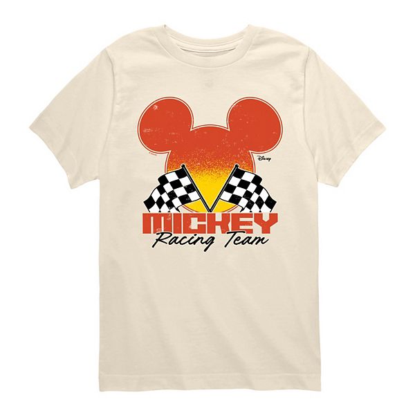 

Футболка с принтом Mickey Racing Team для мальчиков 8-20 Disney, Cream