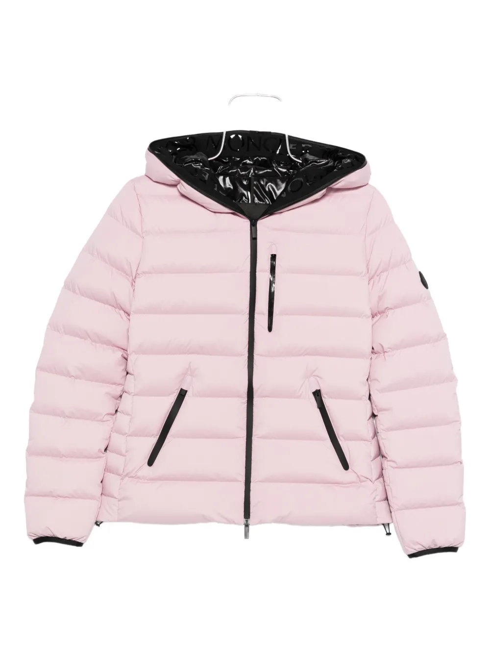 

Стеганая куртка с капюшоном MONCLER, розовый