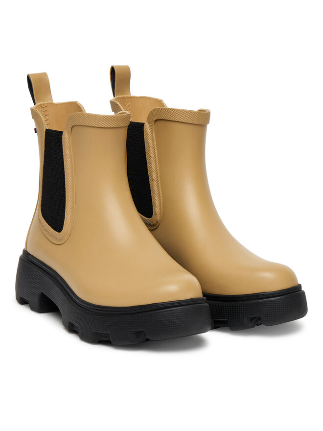 Резиновые сапоги Rubber Flag Cleated FW0FW08637 Tommy Hilfiger, коричневый — фото 2