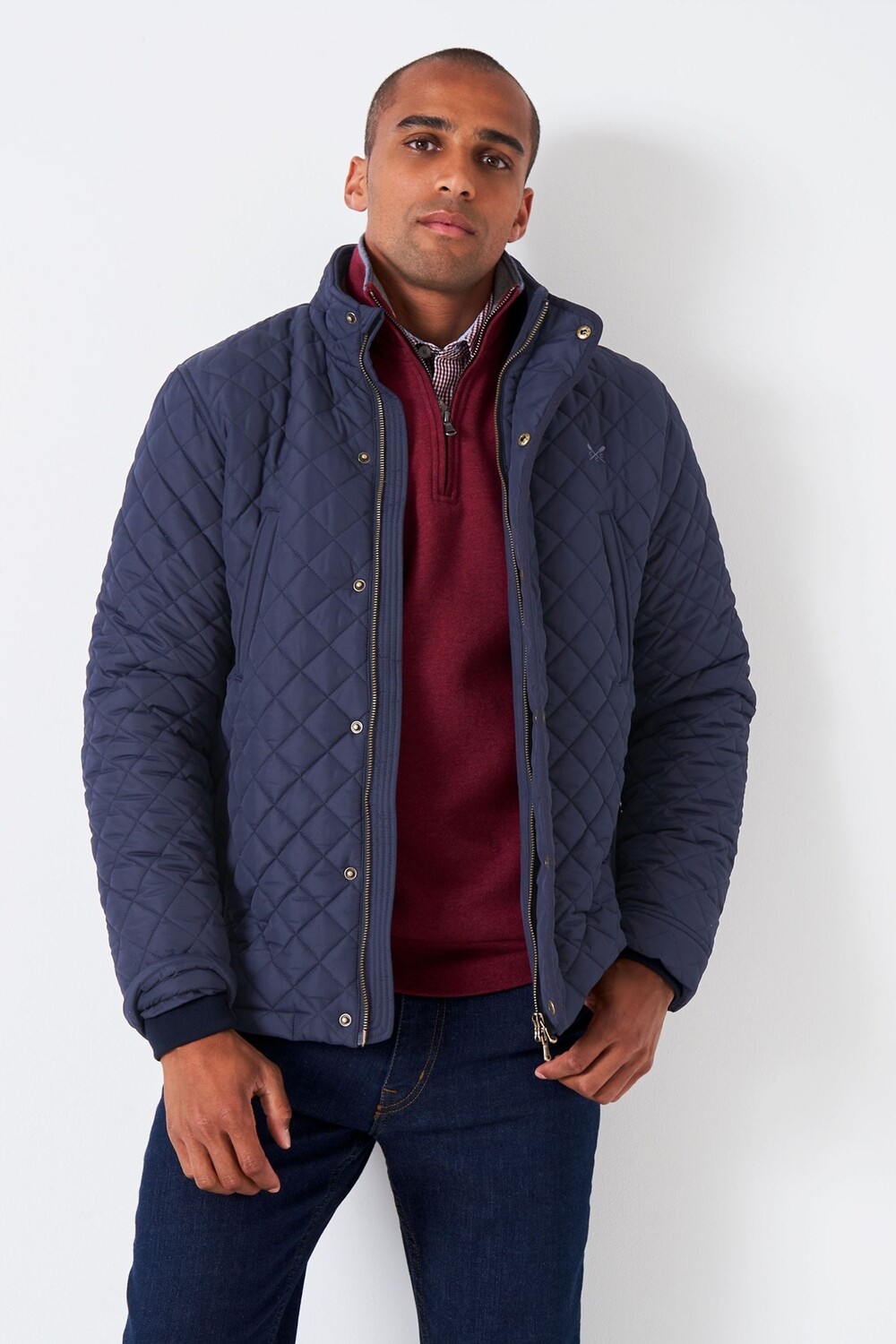 

Классический повседневный пиджак Crew Clothing Company, синий