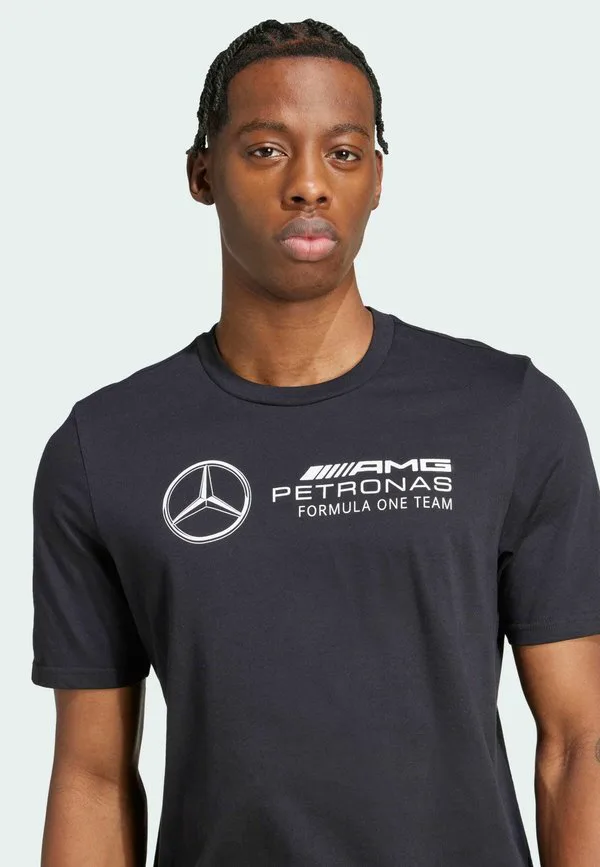 Футболка с принтом mercedes amg petronas formula one team dna для мужчин Adidas Originals, Black White — фото 3