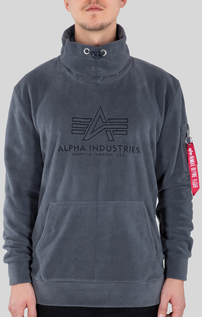 

Пуловер Alpha Industries Turtle-Neck Polar Fleece Pullover, темно-серый