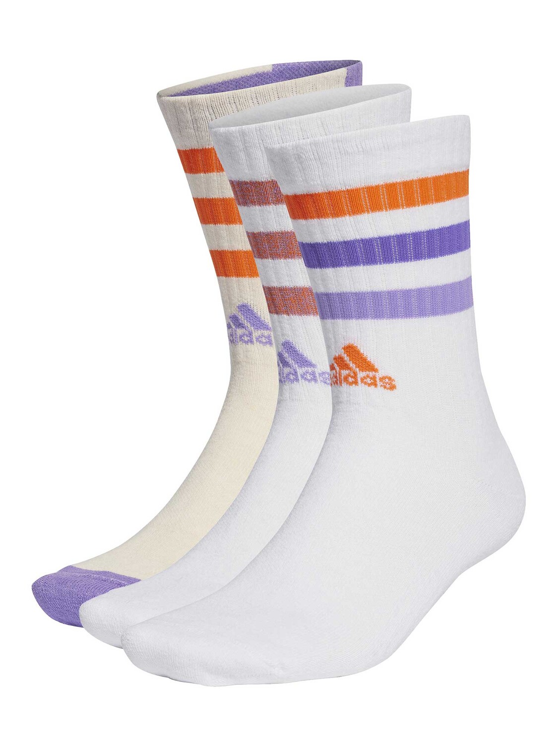 

Носки Adidas Performance Bold 3-Stripes Cushioned Crew 3 Pairs, белый