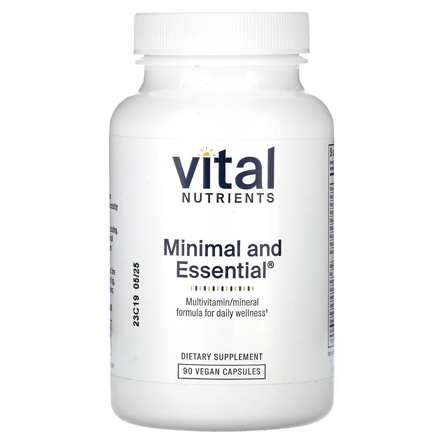 

Минимальные и незаменимые, 90 веганских капсул Vital Nutrients