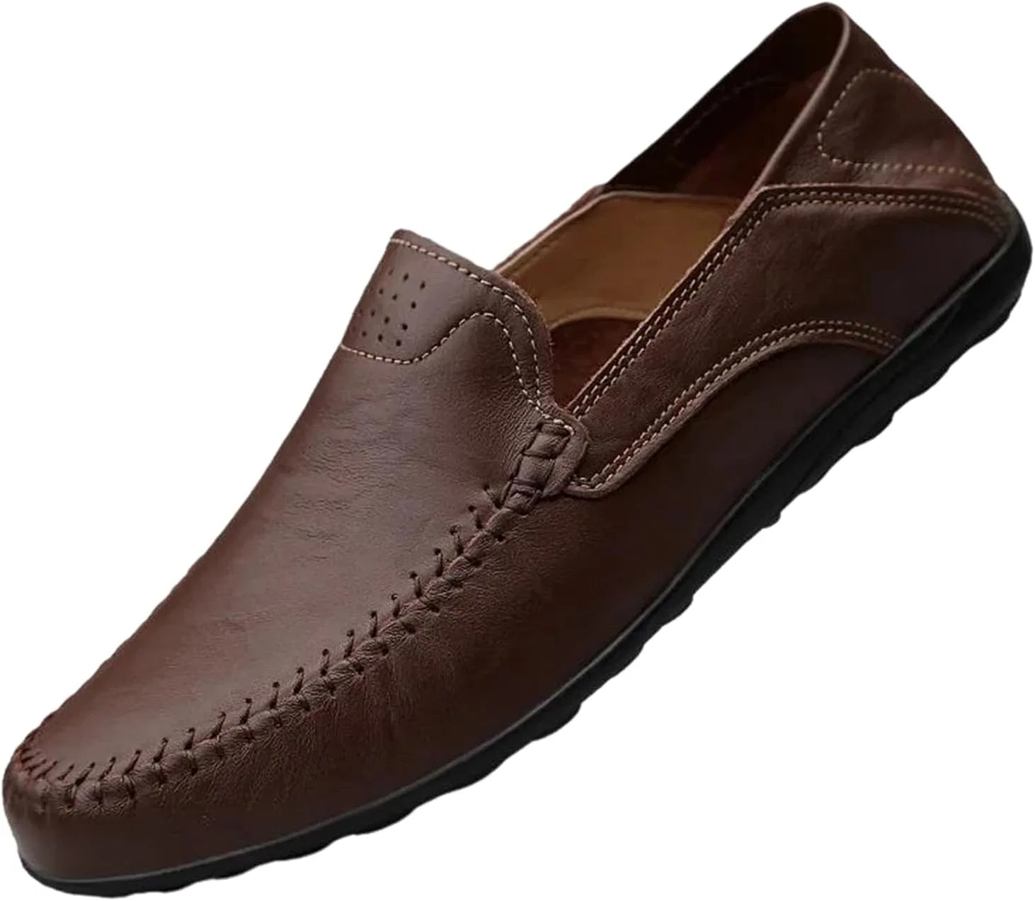 Мокасины мужские повседневные Adhdyuud, модель Driving Loafers, темно-коричневый