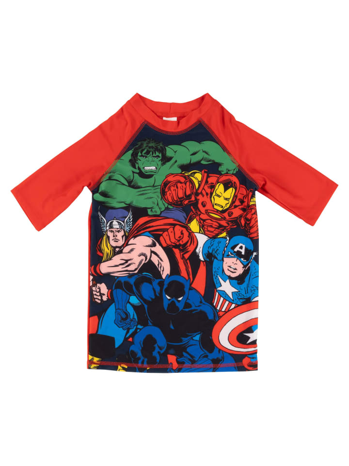 Avengers Купальник Marvel «Мстители», защита от УФ-излучения, 30 см, двухсекционный, разноцветный — фото 2