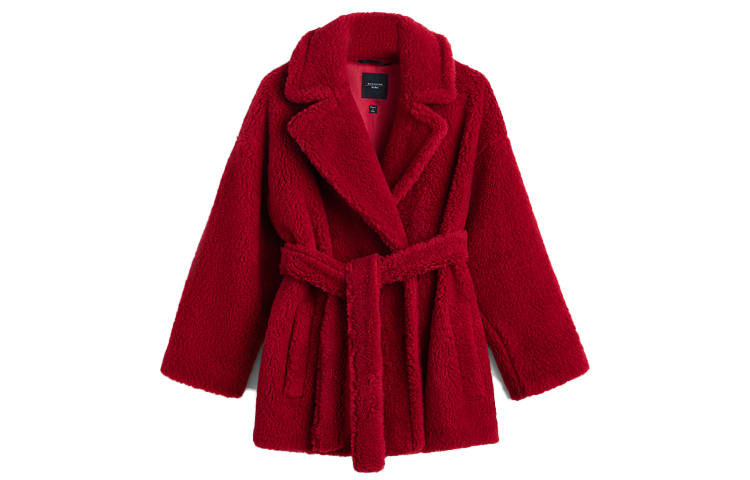 

WEEKEND MaxMara Кожаная куртка женская red