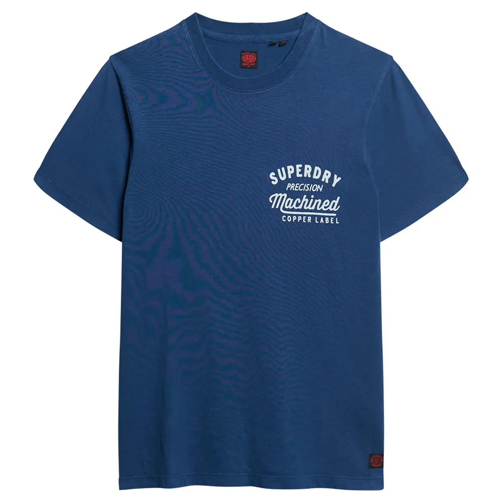 

Футболка с коротким рукавом Superdry Copper Label Chest Graphic, синий