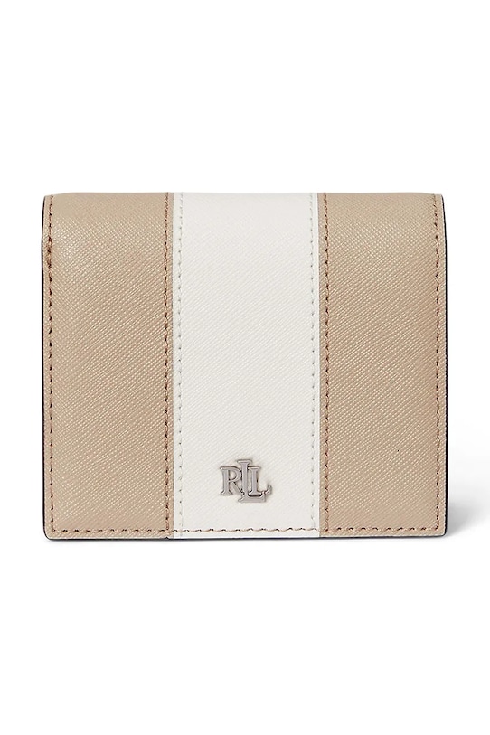 

Кожаный кошелек Lauren Ralph Lauren, бежевый