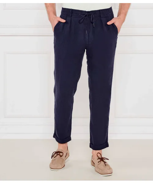 

Льняные брюки-чинос Slim fit Polo Ralph Lauren, синий