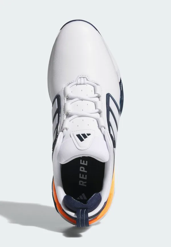 Гольф-Ботинки adipower 26 Adidas Performance, Cloud White Collegiate Navy Lucid Orange — фото 3