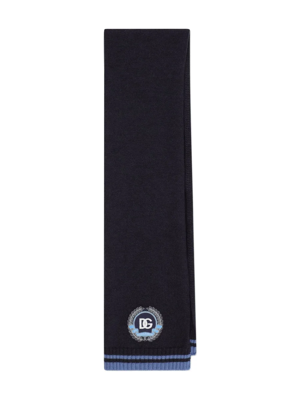 

Шарф с логотипом Dolce & Gabbana Kids, синий