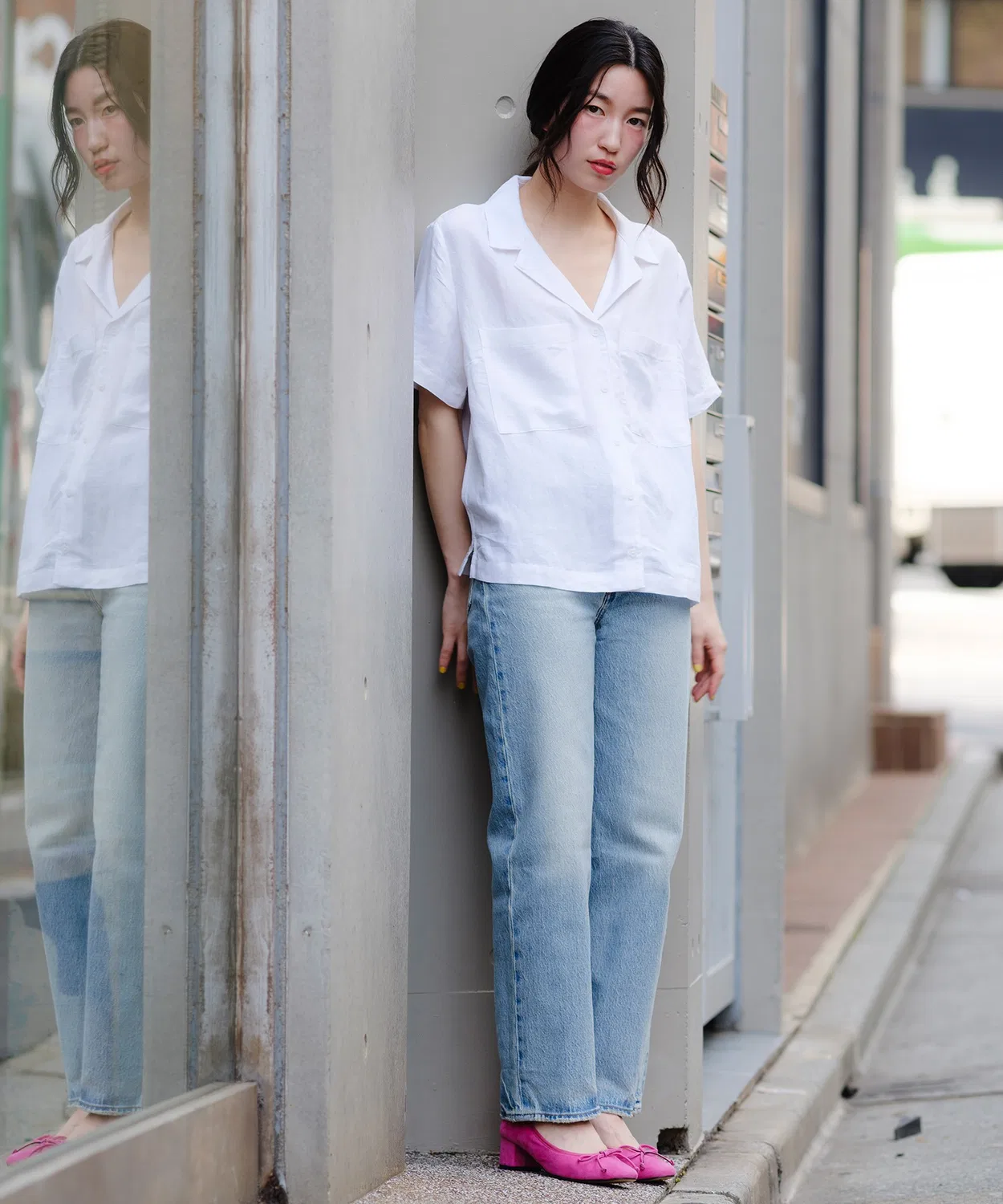 Джинсы прямые с высокой посадкой Levi's RIBCAGE STRAIGHT, деним, цвет индиго — фото 2