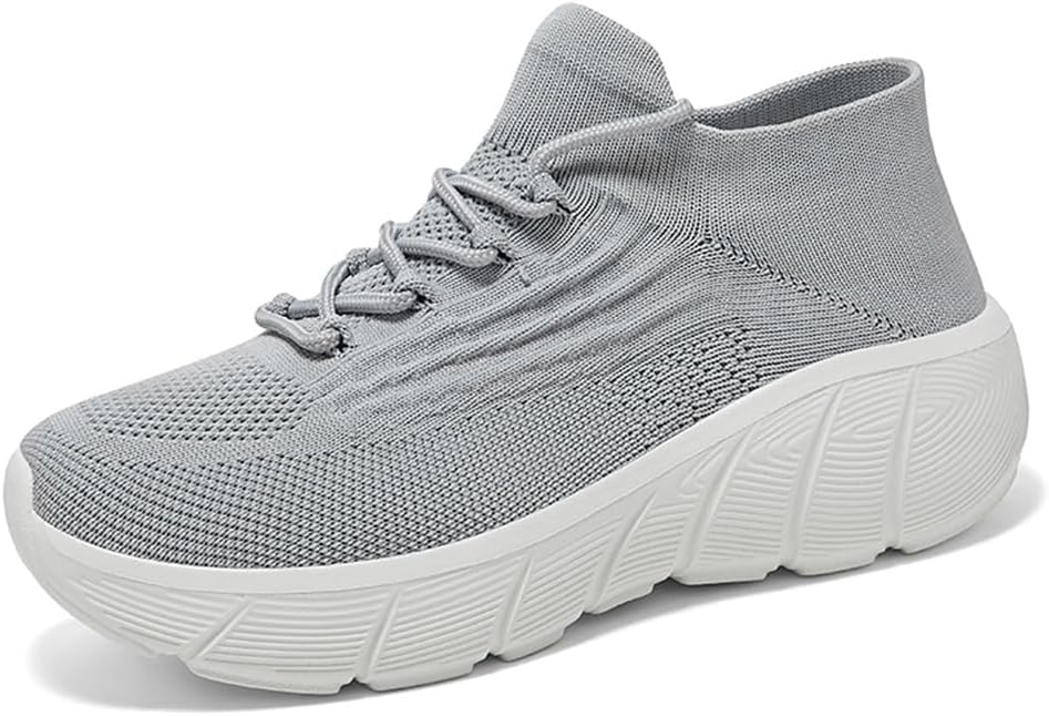 

LEADER SHOW Мужские кроссовки слипоны для ходьбы, дышащие, легкие, нескользящие, сетчатые для спортзала, серый