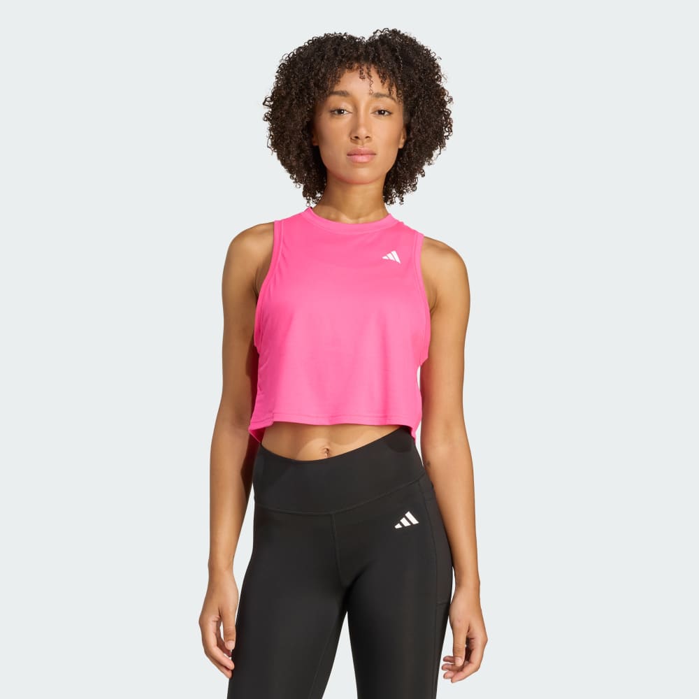 

Спортивный топ Adidas Train Essentials Boxy Workout Tank Top, цвет Shock Pink