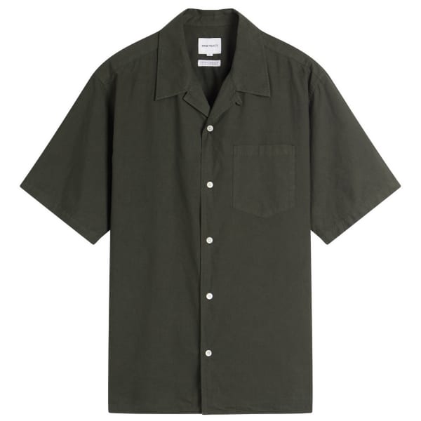 

Рубашка из хлопка и тенселя Carsten Norse Projects, черный