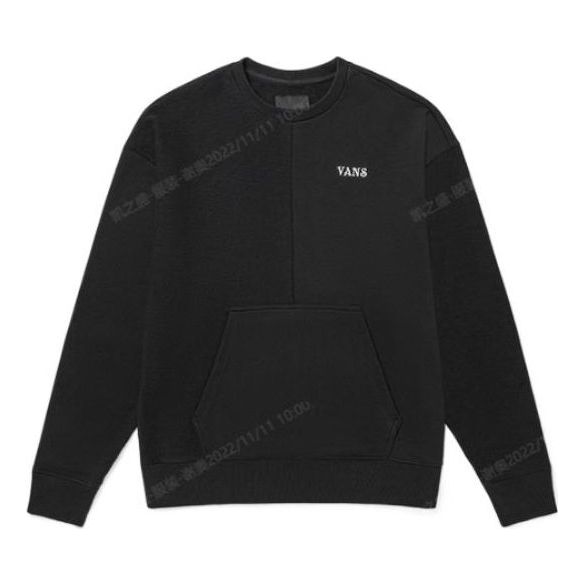 

Худи Vans Embroidered Logo Splicing Pullover Unisex Black, черный
