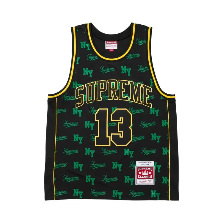 Футболка Supreme x Mitchell & Ness Monogram, черный