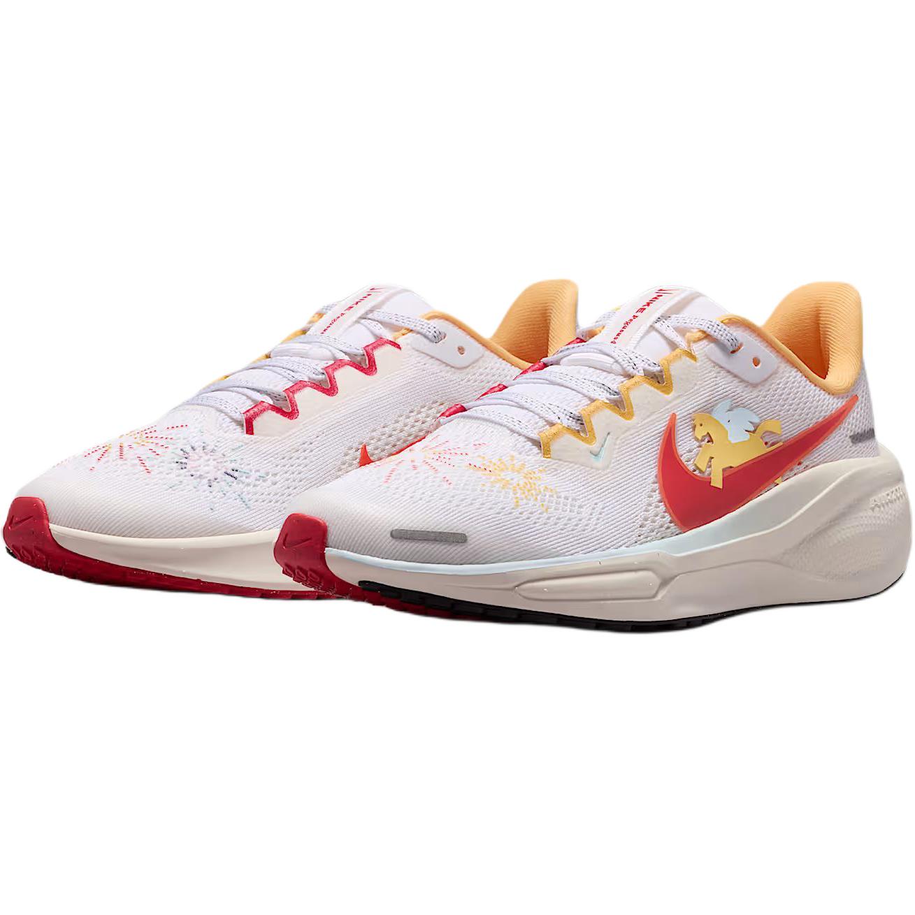 Nike Детские беговые кроссовки Pegasus 41 Rebound And Breathable Low top, белые, для подростков — фото 4