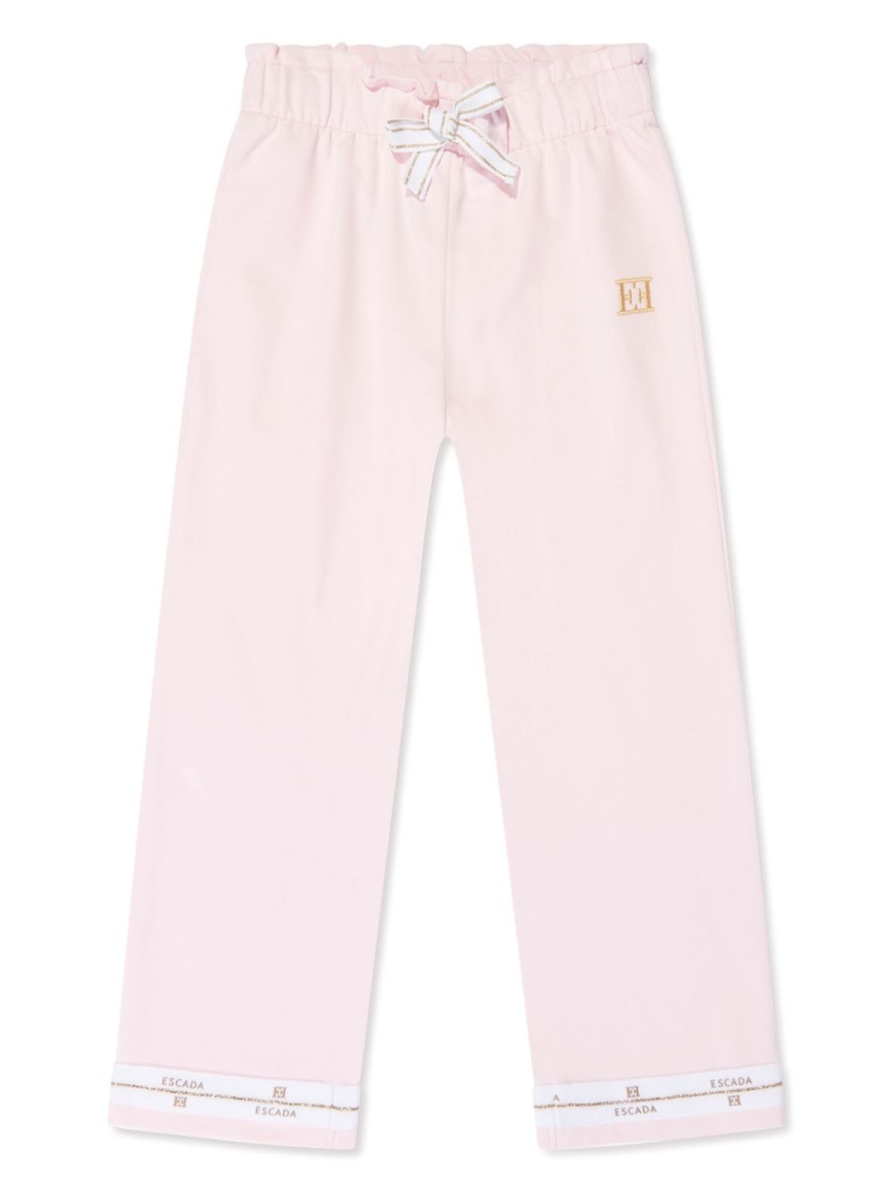 

Escada Kids спортивные брюки с вышитым логотипом, розовый