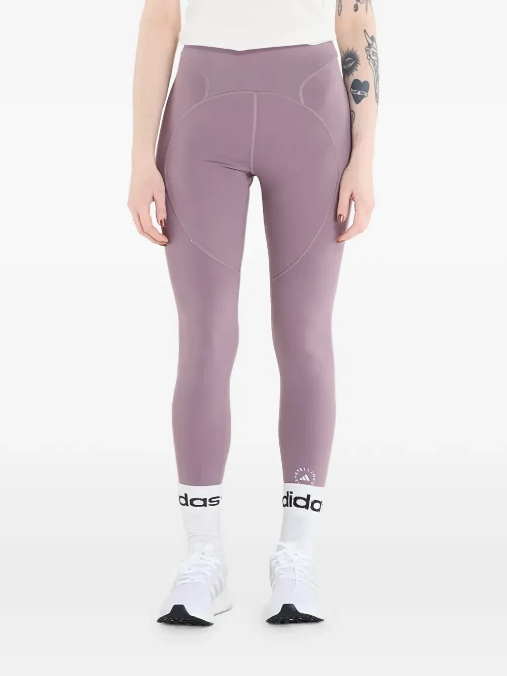 Леггинсы для тренировок X Стелла Маккартни Adidas, фиолетовый