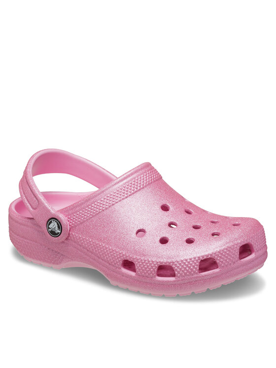 Шлепанцы Classic Glitter Kids Clog T 206992 Crocs, розовый — фото 2